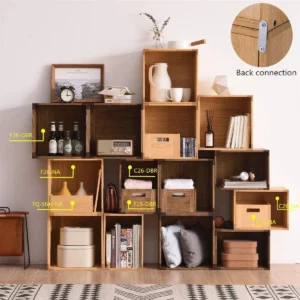 Tic-Tac Wooden Cube Storage Box - Image 6