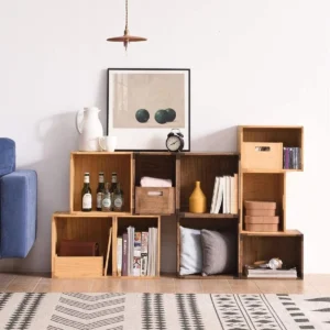 Tic-Tac Wooden Cube Storage Box - Image 8