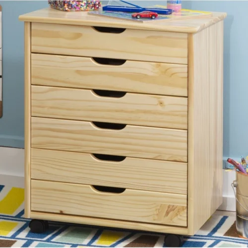 Breshay 6 Drawer Rolling Storage Chest