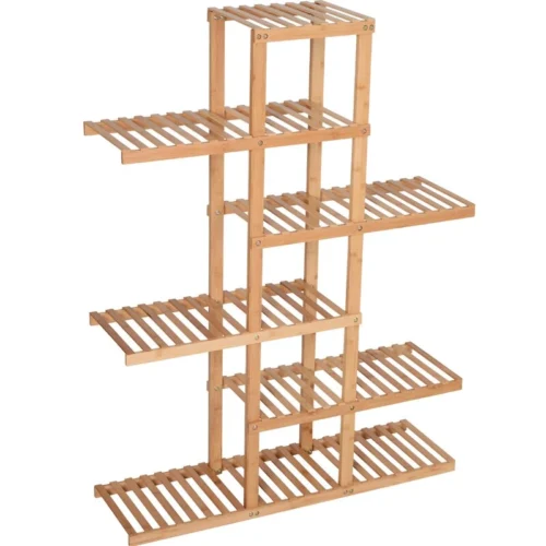 Edolas 6-Shelf Bamboo Shelving Unit - Image 11