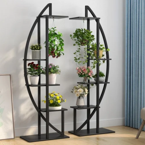 Zaima heavy metal plant stand 2 pieces - Image 9