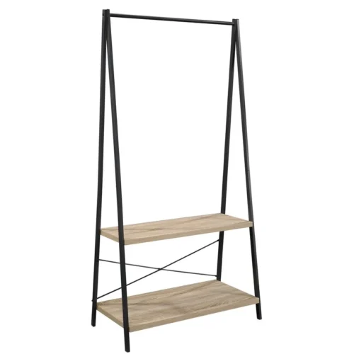 0003164 guru wood and metal clothes rack