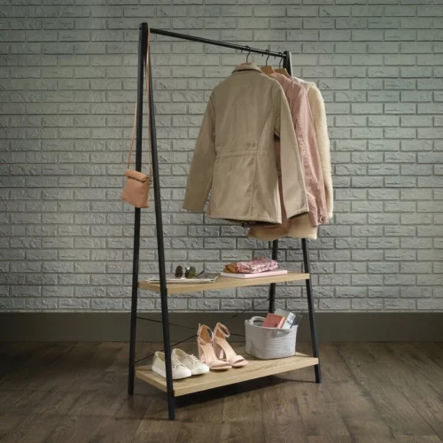 0003165 guru wood and metal clothes rack