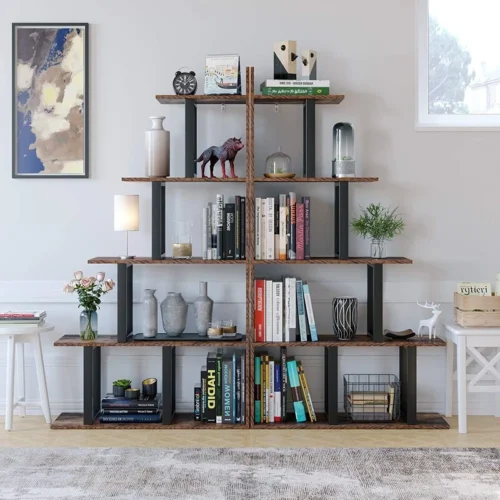 0003168 elegantn brown bookcase