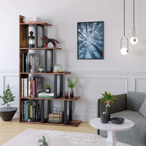 0003169 elegantn brown bookcase