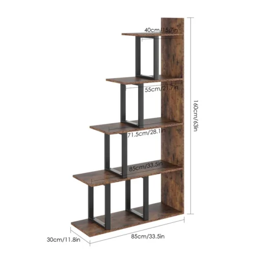 0003172 elegantn brown bookcase