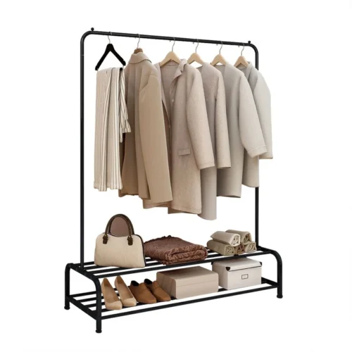 0003190 chow heavy duty metal clothes rack organizer
