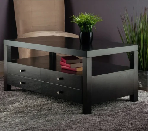 0003875 jozlyn natural wood coffee table in espresso finish