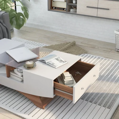 0003910 madilynn trestle coffee table with storage