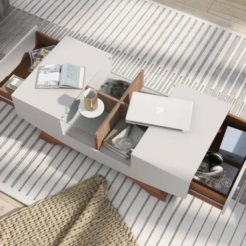 0003914 madilynn trestle coffee table with storage