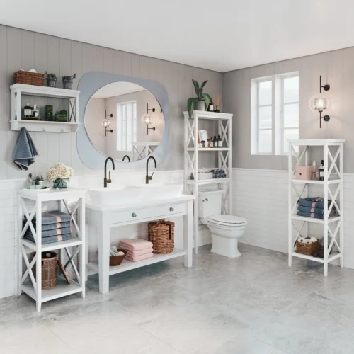 Scarlett Free-Standing Bathroom With Shelves
