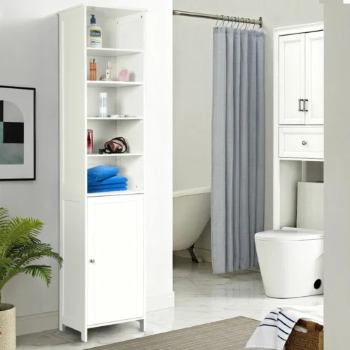 Evvie Linen Bathroom Cabinet