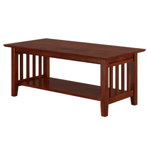 0006196 lugas wood coffee table brown