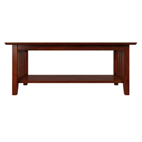 0006198 lugas wood coffee table brown