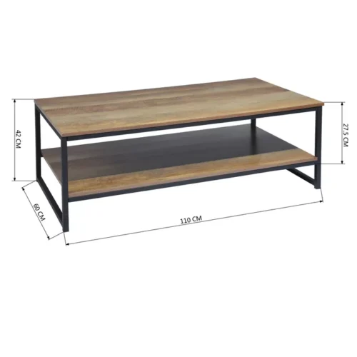 0006287 madera two tier coffee table with storage