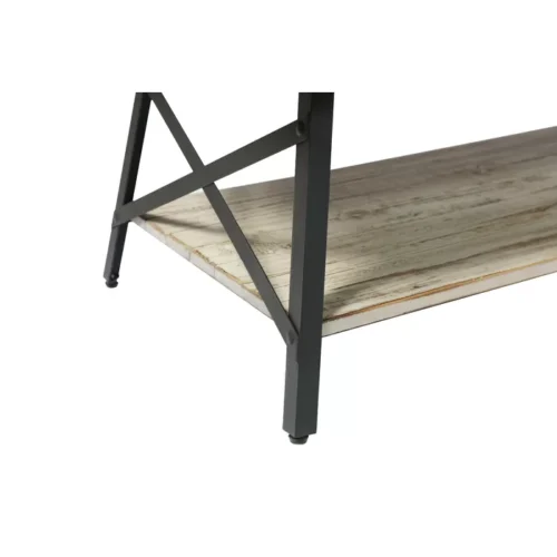 0006315 bleak wood and metal coffee table with storage