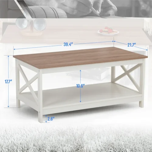 0006373 lego rectangular coffee table with storage