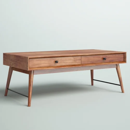 0006397 itano wood coffee table with drawers