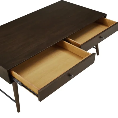0006407 itano wood coffee table with drawers