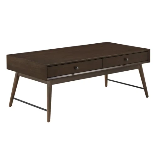 0006408 itano wood coffee table with drawers