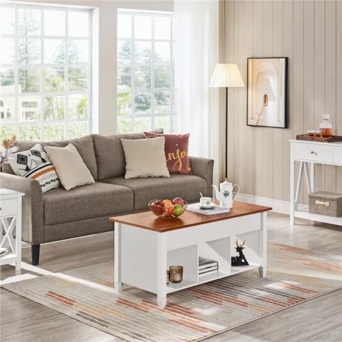 0006431 meli rectangle lift top coffee table