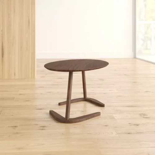 0006597 doya oval wood coffee table brown