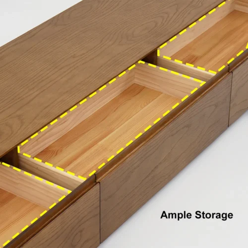 Arcol 3 Drawer Hanging TV Unit - Image 8