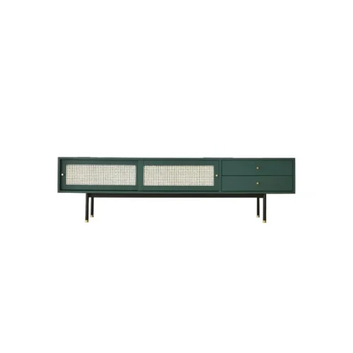 0007178 yatta modern tv stand with storage metal base