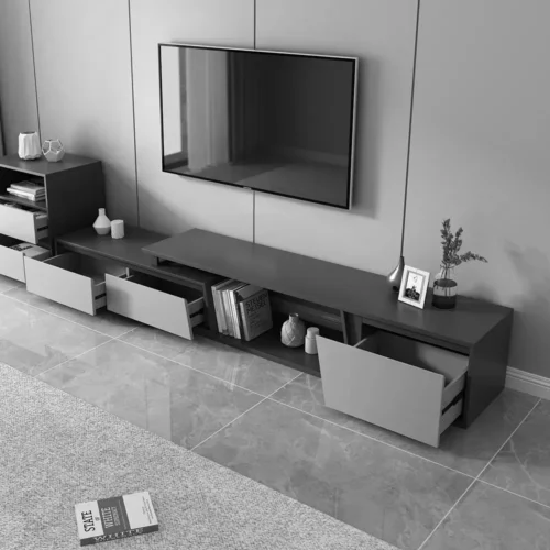 0007192 graffi tv unit with 3 drawers