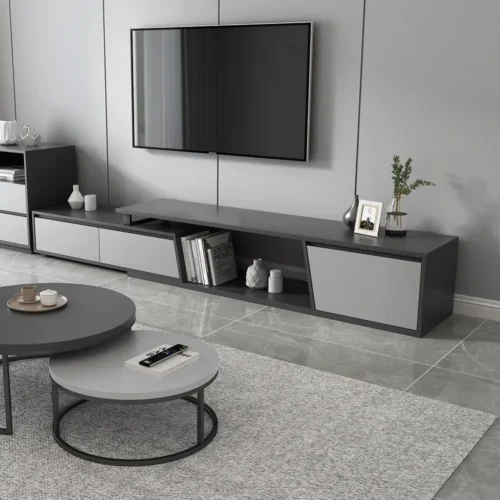 0007193 graffi tv unit with 3 drawers