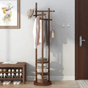 Antique Hanger Stand - Natural Wood - Image 3