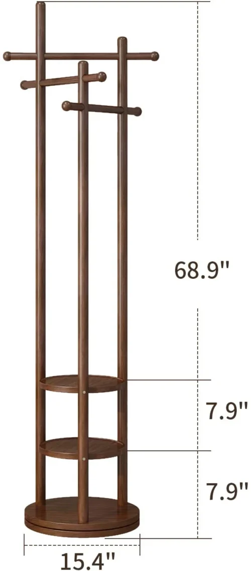 Antique Hanger Stand - Natural Wood - Image 13