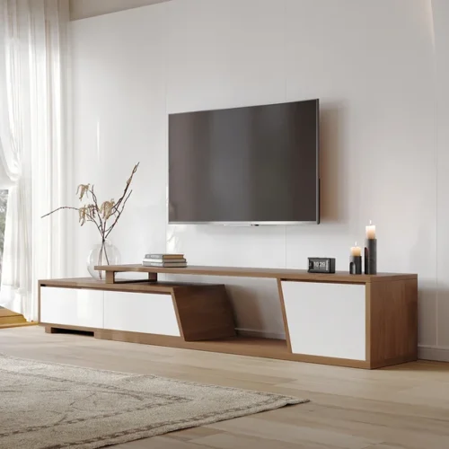 0008213 graffi tv unit with 3 drawers