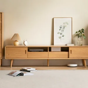 Rica natural wood TV table