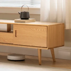 Rica natural wood TV table - Image 4
