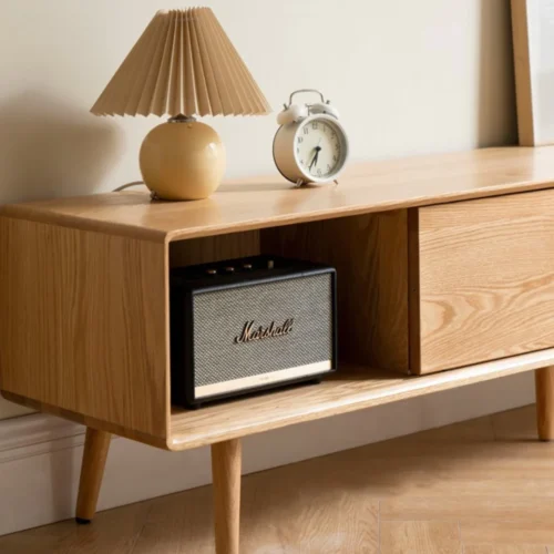 Rica natural wood TV table - Image 5