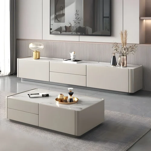 0008773 contemporary tv stand console with rectangle top for living room