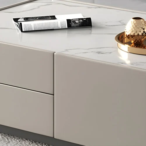 0008775 contemporary tv stand console with rectangle top for living room