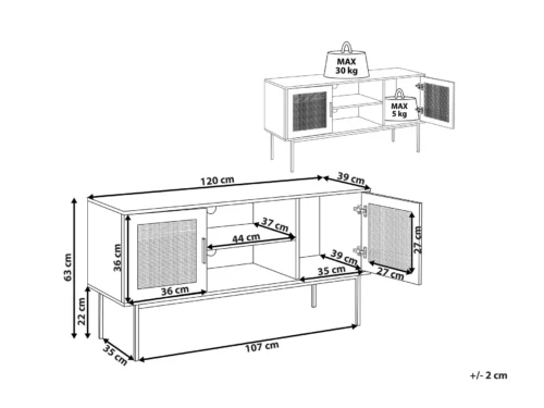 Bohemian style TV unit - Image 6