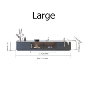 Granite natural wood TV table - Image 5