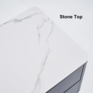 Granite natural wood TV table - Image 6