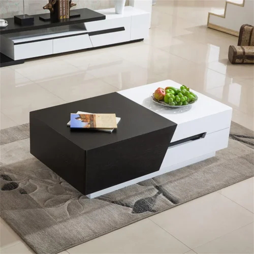 mocha Natural wood coffee table - Image 2