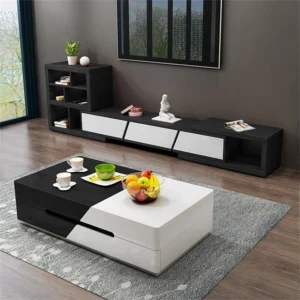 mocha Natural wood coffee table - Image 3