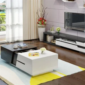 mocha Natural wood coffee table - Image 6