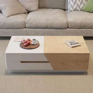 mocha Natural wood coffee table - Image 7