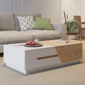mocha Natural wood coffee table - Image 8