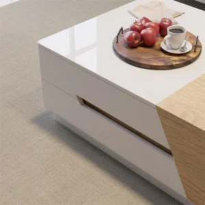 mocha Natural wood coffee table - Image 11