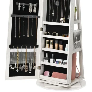 Arley Jewelry Cabinet and Mirror in a Classic Modern Design - Image 7