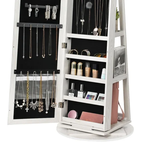 Arley Jewelry Cabinet and Mirror in a Classic Modern Design - Image 7