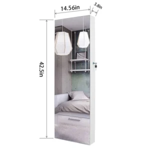 Ariel Jewelry Cabinet with Mirror - Image 3